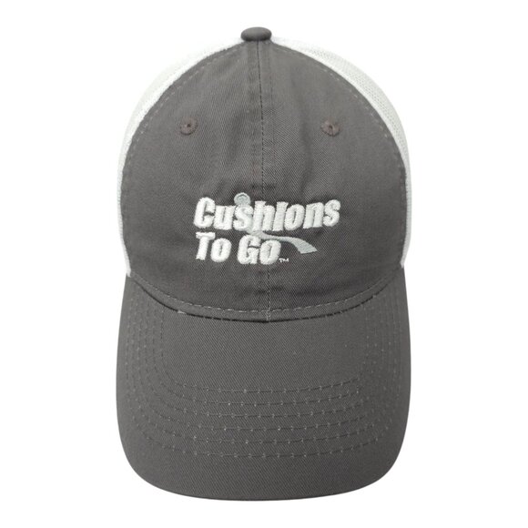 Cushions To Go Mesh Strapback Cap Embroidered Logo Trucker Baseball Hat Outdoor - Picture 1 of 13